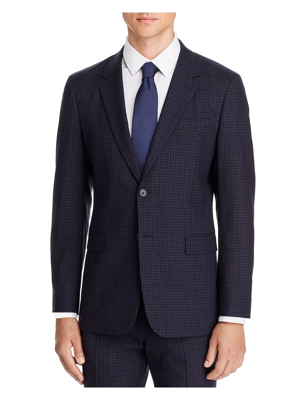 THEORY Mens Chambers Navy Single Breasted, Extra Slim Fit Suit Separate ...