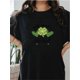 thumbnail image 2 of Women's "Not Lucky Simply Blessed" St. Patrick's Day T-Shirt - Black, Clover and Leopard Print, Breathable Round Neck Short Sleeve Tee - Ideal for Outdoor Sports & Travel Tee For Adult, Men, Women, T, 2 of 7