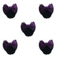 thumbnail image 3 of kurtrusly Bow Work Hair Clips Hair Accessories For And Style Snood Net Elastic Hair Nets Two Bows-dark purple 5Set, 3 of 6