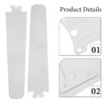 thumbnail image 3 of MOVTOTOP White Axial Fan Blades for Electric Ceiling Fans Durable Iron Material 3 Pieces 12.5 Inches, 3 of 7