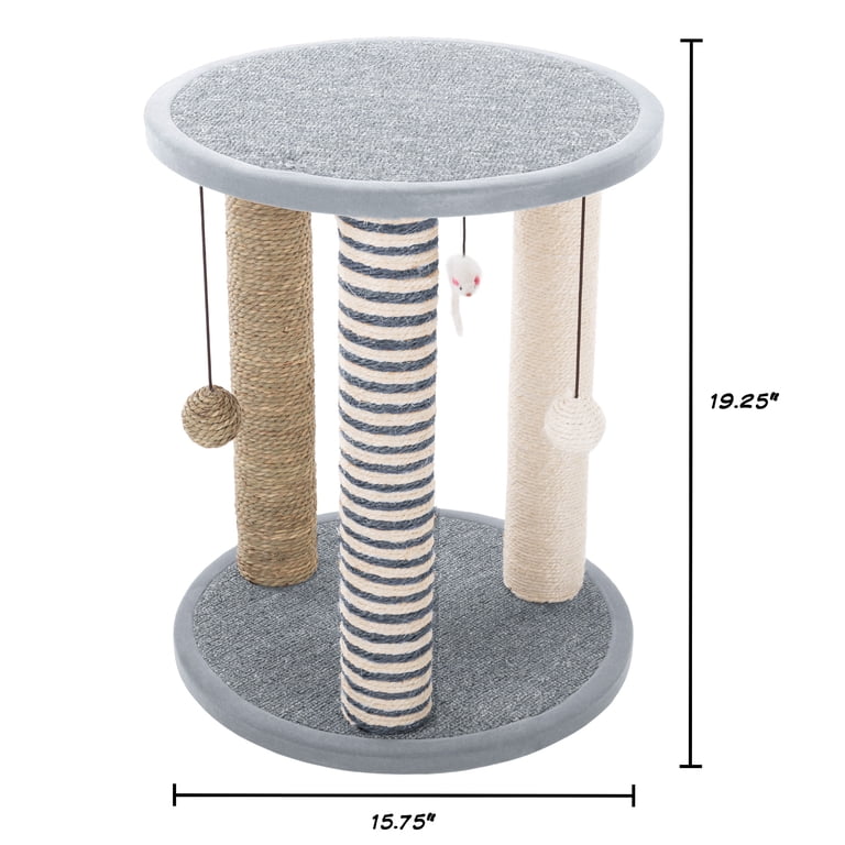 Petmaker 19 Inch Cat Tower with 3 Scratching Posts photo 2