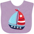 thumbnail image 3 of Inktastic Sailing Boat, Sailor, Sailing, Sails, Boat, Ship Boys Baby Bib, 3 of 4