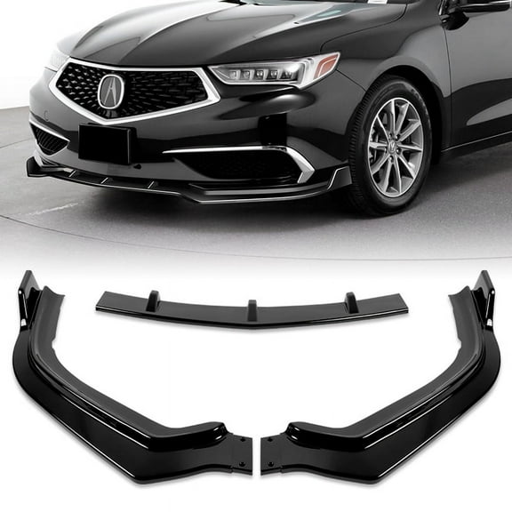 Stay Tuned Performance For 2018-2020 Acura TLX Painted BLK Front Bumper Splitter Spoiler Lip STP-Style