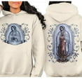 thumbnail image 2 of Virgen de Guadalupe Hoodie – Double-Sided Unisex Cotton Pullover, Religious Faith Gift for Men and Women, 2 of 7
