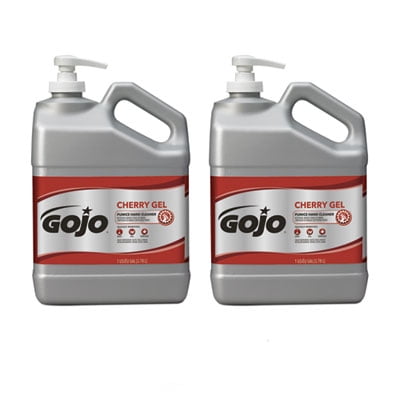 GOJO, Hand Cleaner Soap, Cherry Gel Pumice, 1 gal, 2/Carton