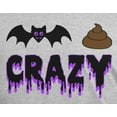 thumbnail image 4 of Old Glory Mens Halloween Bat Poop Crazy Short Sleeve T Shirt, 4 of 6