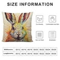thumbnail image 5 of Nawypu  Cute Animal Rabbit Bunny Back Pillowcase Throw Pillow Covers Happy Easter Spring Season Decor Cushion Case (2ps Rabbit Back,”), 5 of 5