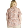 thumbnail image 5 of Cherokee Prints Scrubs Top For Women V-Neck Print CK703, 5 of 5