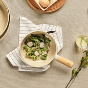 Neoflam FIKA 7 Inch Wok with Ceramic Coating, Non-Stick Pan with Wood Handle