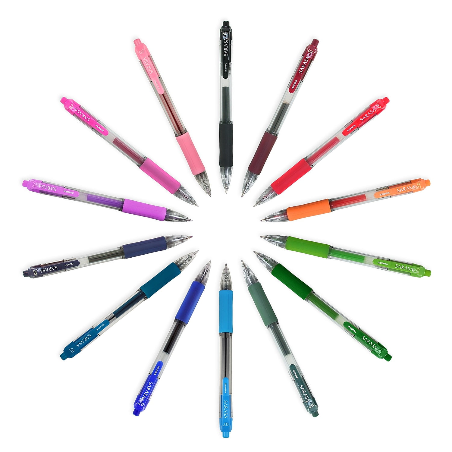 Sarasa® Retractable Gel Pens, Pack of 14