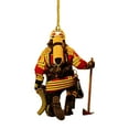 thumbnail image 2 of DPTALR Firefighter Pendant Home Christmas Tree Decorations Acrylic Pendant Pendant 8cm, 2 of 3