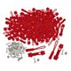 thumbnail image 3 of Kit de reparación de cremalleras de 200 piezas, tiradores de cremallera, cabezales de cremallera de repuesto, tiradores de cremallera para Rojo, 3 of 8