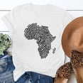 thumbnail image 3 of ZZwxWA Womens Tops Black History Month Printed Short Sleeved T-shirt Top Short-sleeved Round Neck Top/Shirt, 3 of 4