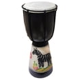 thumbnail image 2 of Djembe Drum Unique Sand Design Effect African Inspired Hand Made Musical Dcor 16 inch Zebra Pattern, 2 of 5