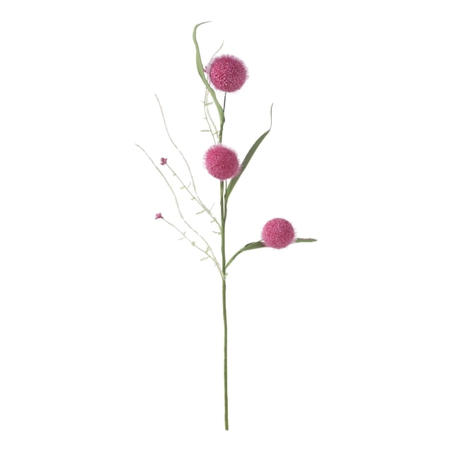 Flores de Simulación de Navidad de Pelota de Diente de León de Cabeza Triple