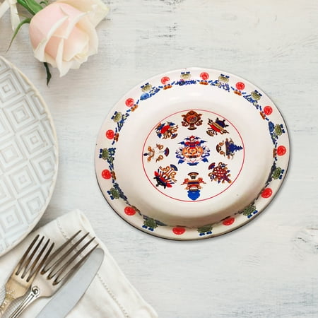 

GROFRY Fruit Tray Porcelain Multi-use Colorful Elegant Enamel Serving Food Plate Dish Banquet Supplies