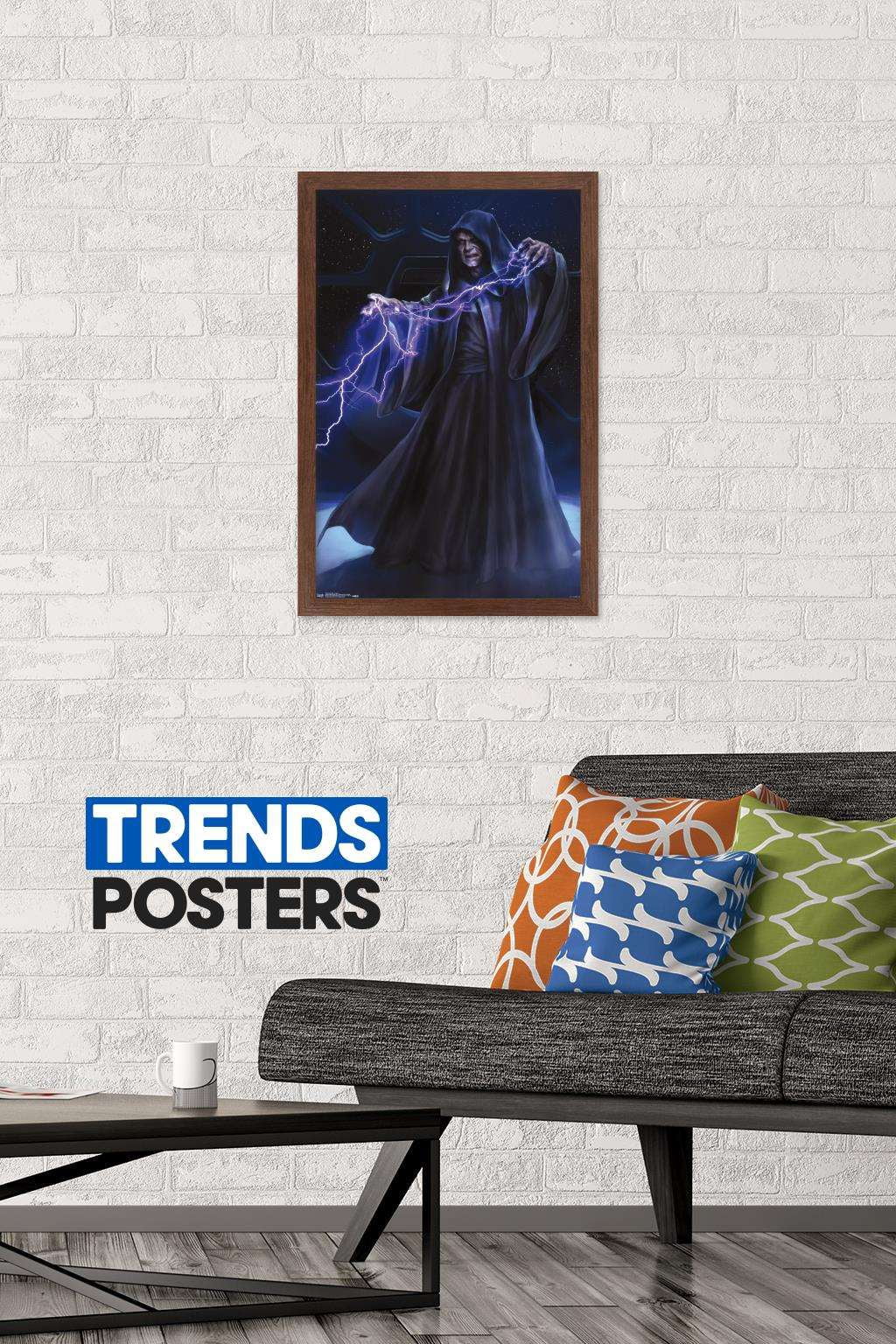 Star Wars: Saga - Emperor Wall Poster, 14.725" x 22.375", Framed