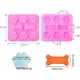 thumbnail image 3 of Moldes de silicona para cachorros, pata de perro y hueso de perro, moldes de silicona para hornear chocolate, dulces, gelatina, cubitos de hielo, golosinas para perros, paquete de 2 Namotu WMPH-1085, 3 of 5