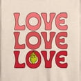 thumbnail image 3 of The Grinch - Grinch Love Stack - Women's Lightweight French Terry Long Sleeve Shirt, 3 of 5