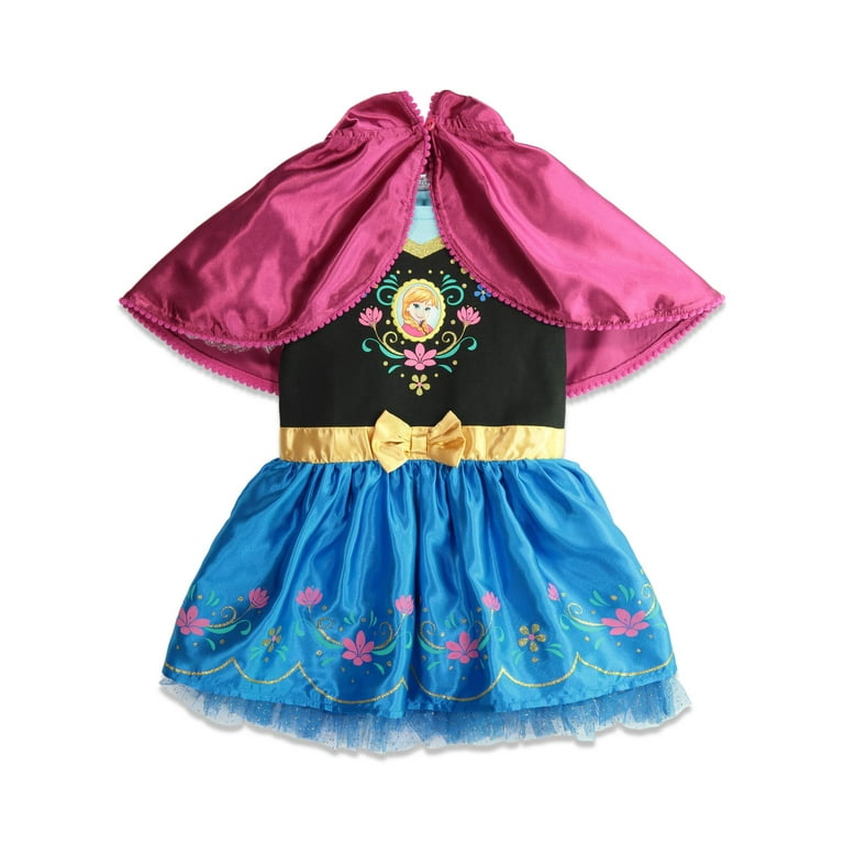 Disney Frozen Anna Infant Baby Girls Fur Costume Short Sleeve Dress Princess Anna 18 Months