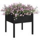 thumbnail image 3 of Cama de jardín elevada VidaXL de madera maciza de pino negro, 70 x 70 x 70 cm, 3 of 7