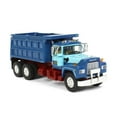 thumbnail image 2 of Mack R Model Tandem Axle Dump Truck "Sid Kamp" Dark Blue and Light Blue 1/64 Diecast Model by DCP/First Gear, 2 of 5