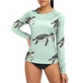 thumbnail image 4 of joogoo Womens UPF 50+ Sun Shirts Turtles Long Sleeve UV Protection Rash Guard Tops S, 4 of 7