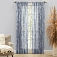 thumbnail image 2 of Wild Meadows Pinch Pleat w/Back Tabs Pair 50x63 Blue, 2 of 5