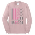 thumbnail image 2 of Nurse Flag Heartbeat Hero Caregiver Nurse Gift | Mens Independence Day Long Sleeve T-Shirt, Light Pink, Small, 2 of 4