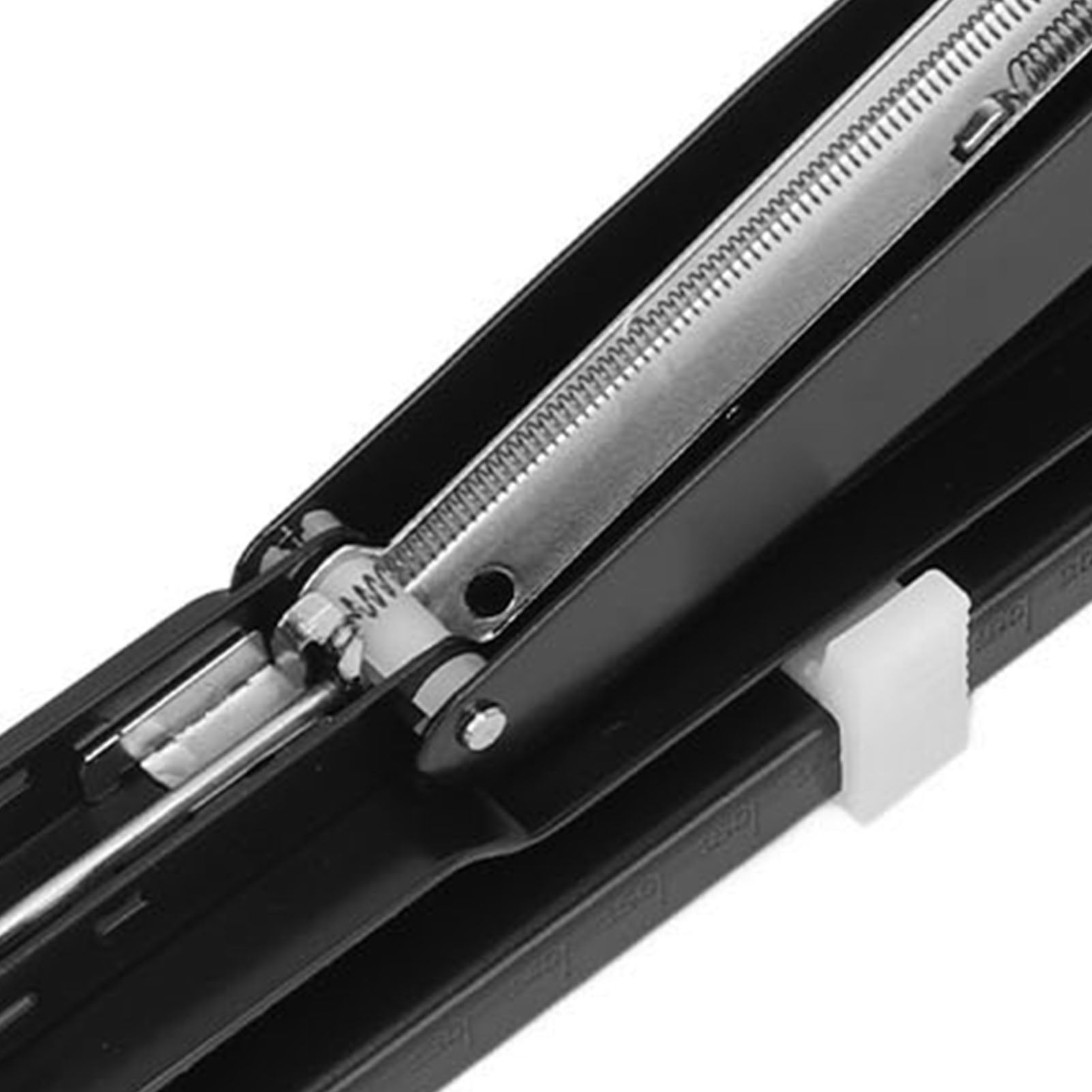YAHHU Long Arm Desk Stapler, Black, 20 Sheets Capacity, High Strength Metal Stable Office Booklet Stapler For Desktop, Extended Reach Binding Tool (15.7 inches / 40 cm)