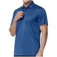 thumbnail image 4 of BUIGTTKLOP Men's Short Sleeve Golf Shirts 3-Button Lightweight Quick Dry Athletic T-Shirts Casual Collared Shirt, 4 of 5