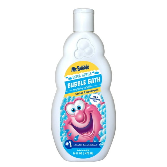 Mr. Bubble Extra Gentle Bubble Bath, Dye and Fragrance Free, 16 fl oz