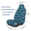 thumbnail image 3 of Wukai Cute Shark Full Set Car Seat Covers with Soft Padding Universal Auto Front Seats Protector and Cushion Mat, 3 of 5