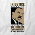 thumbnail image 2 of Injustice Anywhere MLK Jr T-Shirt | Justice Equality White Tee Gift, 2 of 5