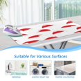 thumbnail image 5 of Ironing Mat Portable Ironing Blanket for Table Top Travel Ironing Pad for Washer Dryer 27.6" x 47.2" Santa Hat Pattern, 5 of 6