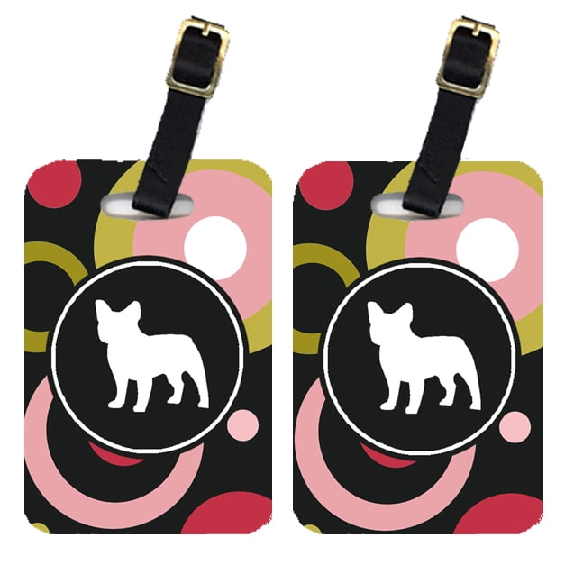 french bulldog luggage tag