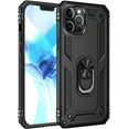 thumbnail image 3 of For Google Pixel 9 /9 Pro (6.3") Shockproof Hybrid Dual Layer PC TPU with Ring Stand Metal Kickstand Heavy Duty Armor Shell Phone Case Cover by Xpression - Black, 3 of 9
