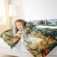 thumbnail image 4 of Feelyou Modern Cycling Lover Full Size Comforter Sets, Watercolor Mountain Bedding Comforter Set, Teens Kids Boys Girls Reversible Bedding Sets, Lightweight Room Decor, 3pcs, 4 of 8