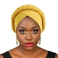 thumbnail image 3 of ZSQDM Fashion Wide Headband Women Head Scarf Hat Cap Hair Scarf Turban Head Wrap Turban Hats Headwear Hair Accessories, 3 of 4