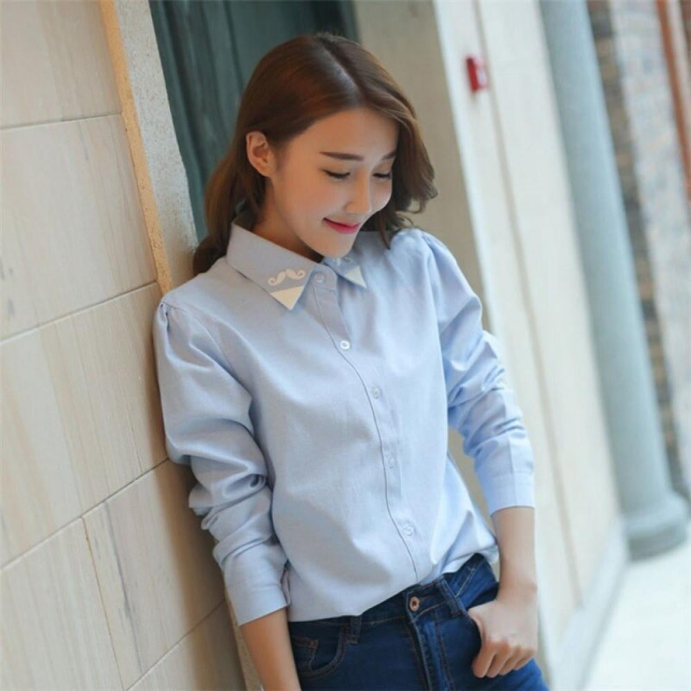 cute collared blouses
