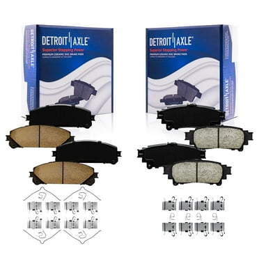 Detroit Axle - Brake Pads for Lexus RX350 RX450h Toyota Highlander Sienna, 4 Front and Rear Ceramic Brake Pads Replacement Fits select: 2013,2015 LEXUS RX 350 BASE/350 F-SPORT