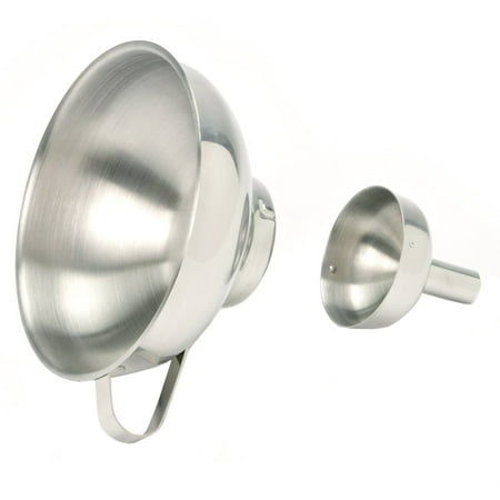 2 Piece Jar - Norpro Stainless Steel 2 Piece Funnel w/ Removable Spout For Jars & Bottles, 255
