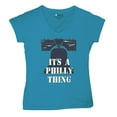 thumbnail image 5 of It's a Philly Thing Funny Women's V-Neck T-shirt Philadelphia Championship City of Brotherly Love Football League Fan Tee, 5 of 7