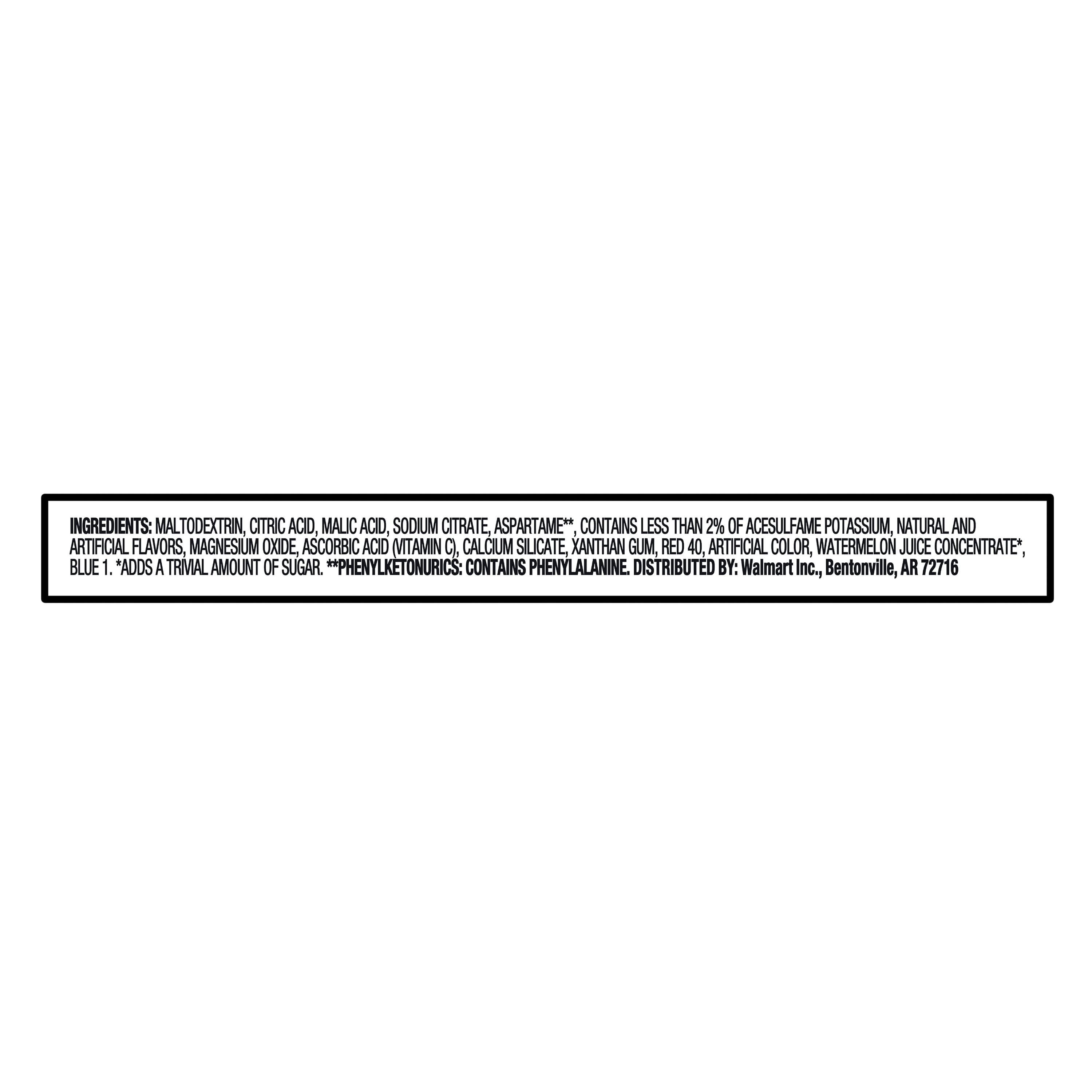 (12 pack) Great Value Sugar-Free Strawberry Watermelon Powdered Drink Mix, 0.11 oz, 10 Packets