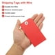 thumbnail image 3 of Uxcell 100Pcs Etiquetas colgantes, Etiquetas con cuerda de alambre, Etiquetas de papel en blanco para etiquetar, Etiquetas para equipaje, ropa, botella de vino (4.76" x 2.36", Rojo), 3 of 6