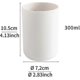 thumbnail image 2 of 2 Pieces Tooth Cups, Bathroom Toothbrush Holder, Mug, Plastic Cup 300ml (white And White), 2 of 5