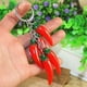 thumbnail image 5 of 20 piezas de resina con forma de pimiento, colgante, Mini dijes de comida vegetal para pendientes, collar, pulsera, llavero, fabricación artesanal, 5 of 5