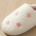 thumbnail image 5 of Xfvqtps Womens Furry Slippers Large Size Soft Fleece Cute Cartoon Love Memory Foam Soft Sole Comfortable Non-Slip Warm Winter Home Slippers Pink, 5 of 9
