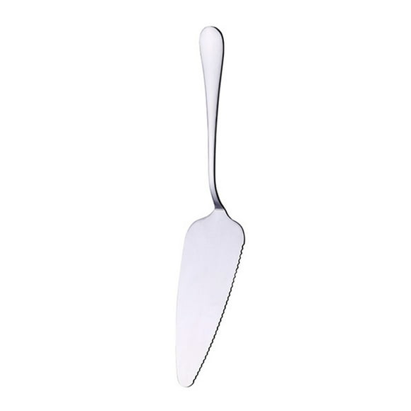 CawBing Service à Gâteau en Acier Inoxydable Porte-Tarte Pelle Triangulaire Bord Dentelé 22.2*4.7CM