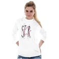 thumbnail image 4 of Star Shine Pretty Beautiful Cute Women's Long Sleeve T Shirt Brisco Brands X, 4 of 6